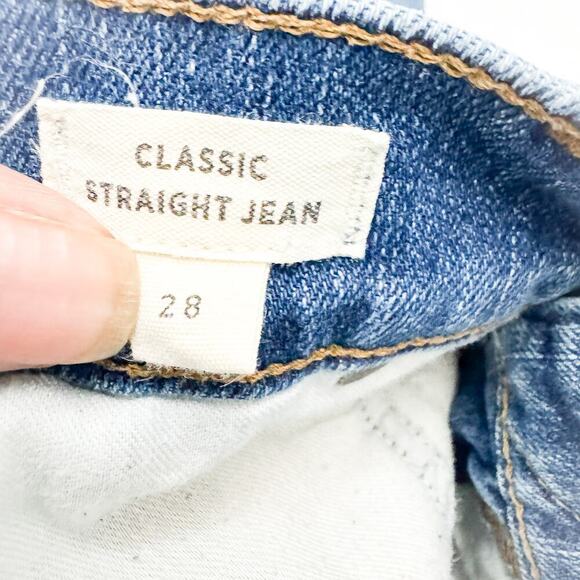 Madewell Classic Straight Denim Jeans Style M4234 Zip Fly Size 28 - Picture 6 of 9